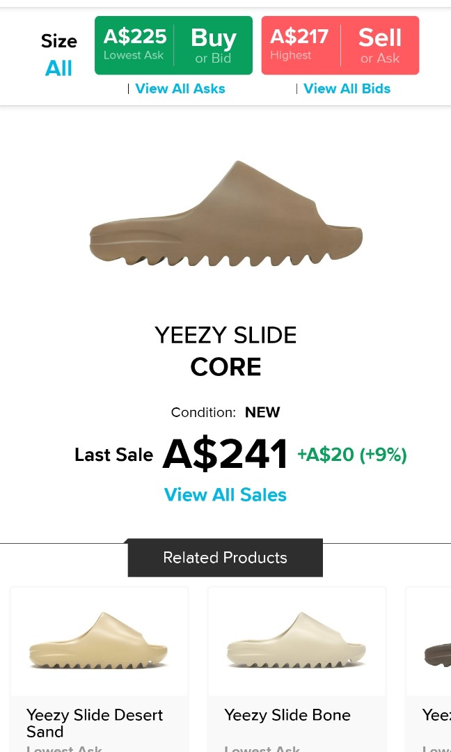 yeezy slides core and soot