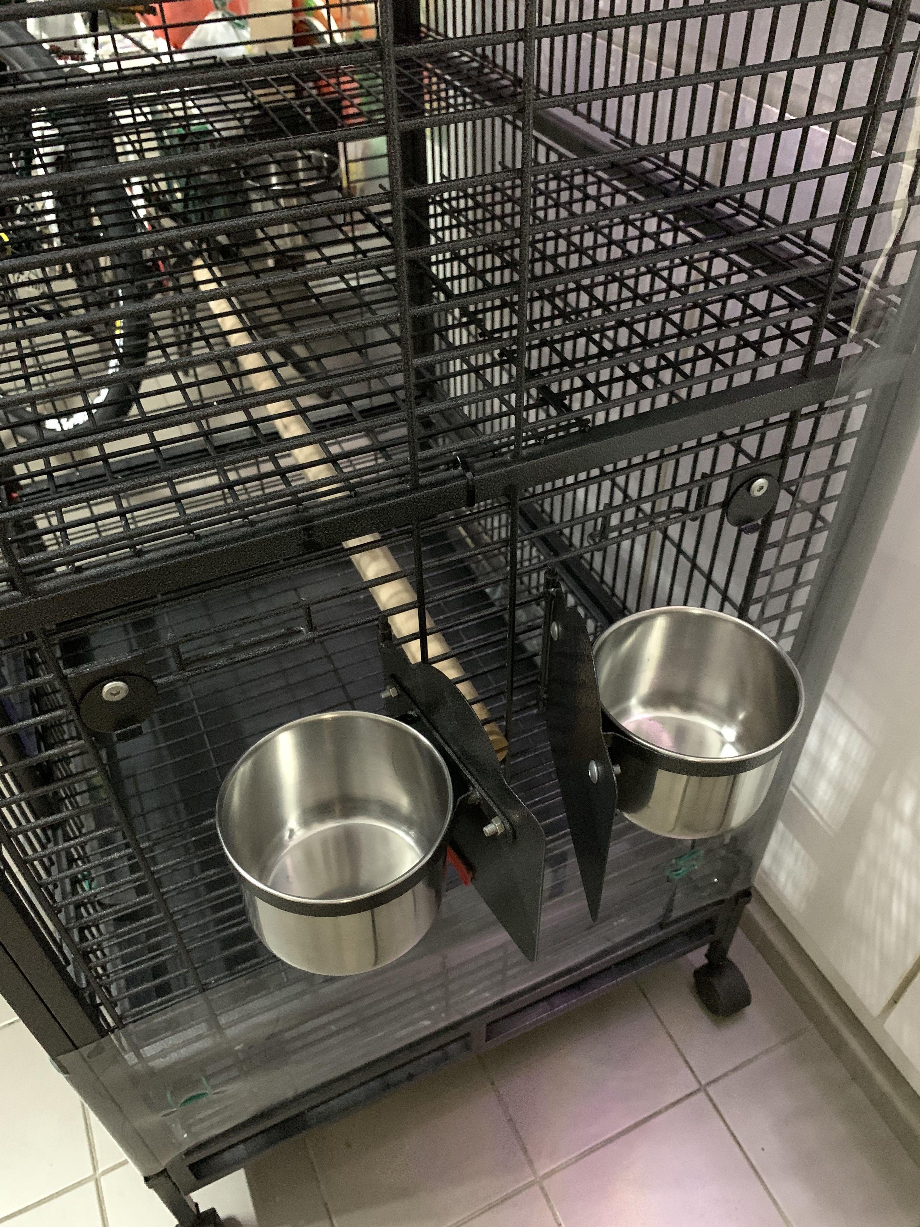 Preloved Wrought Iron Large Bird cage for parrots, conure and other