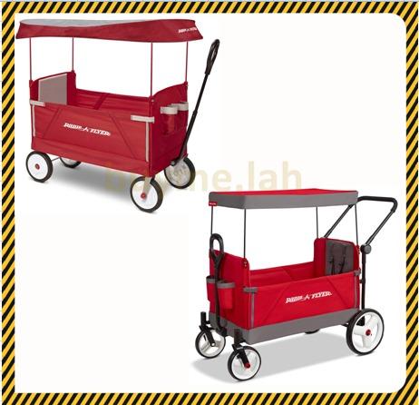 radio flyer fold up wagon with canopy