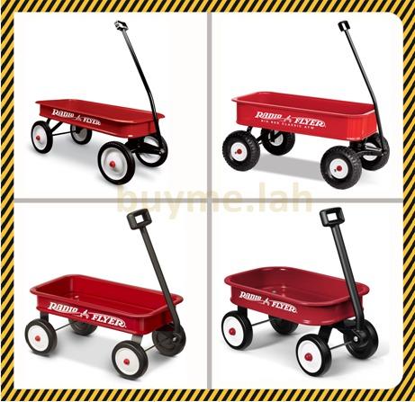 big red atw radio flyer wagon