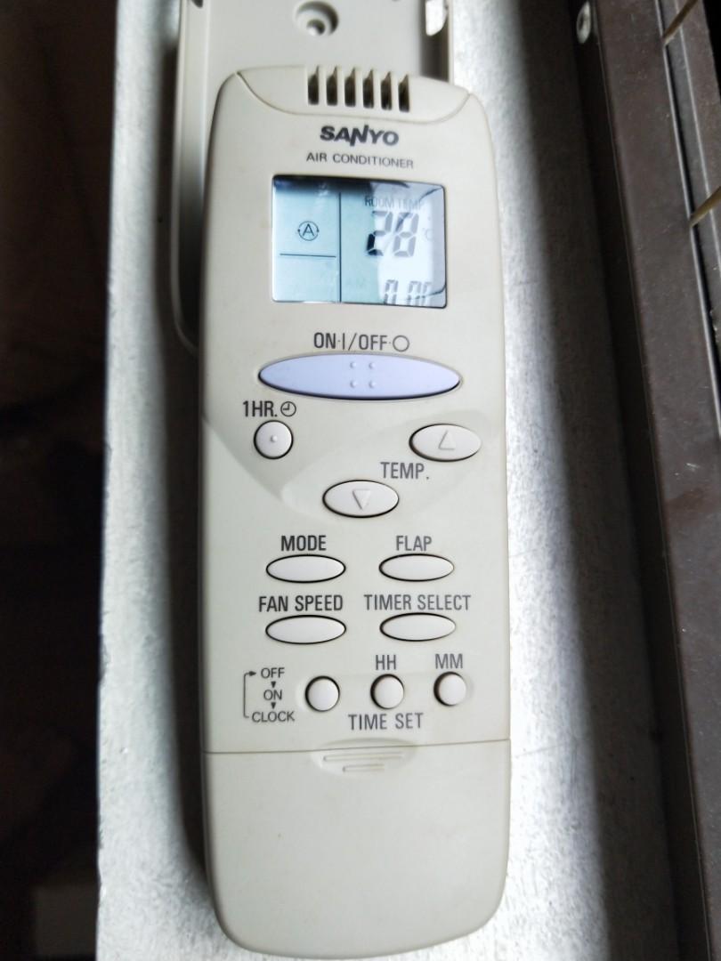 Sanyo aircon remote control RCS2HPS4EM, TV & Home Appliances, Air