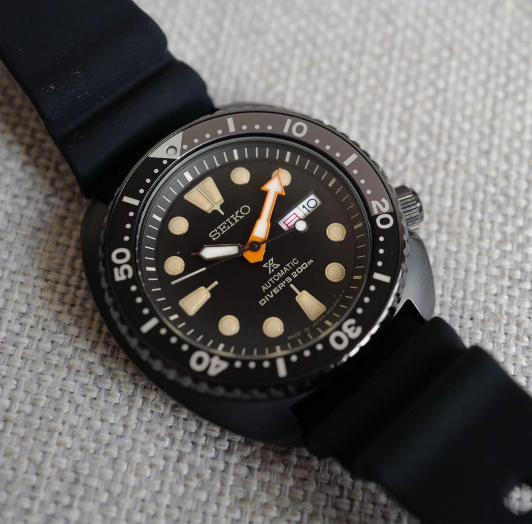 Seiko black turtle JDM SBDY005, Luxury, Watches on Carousell