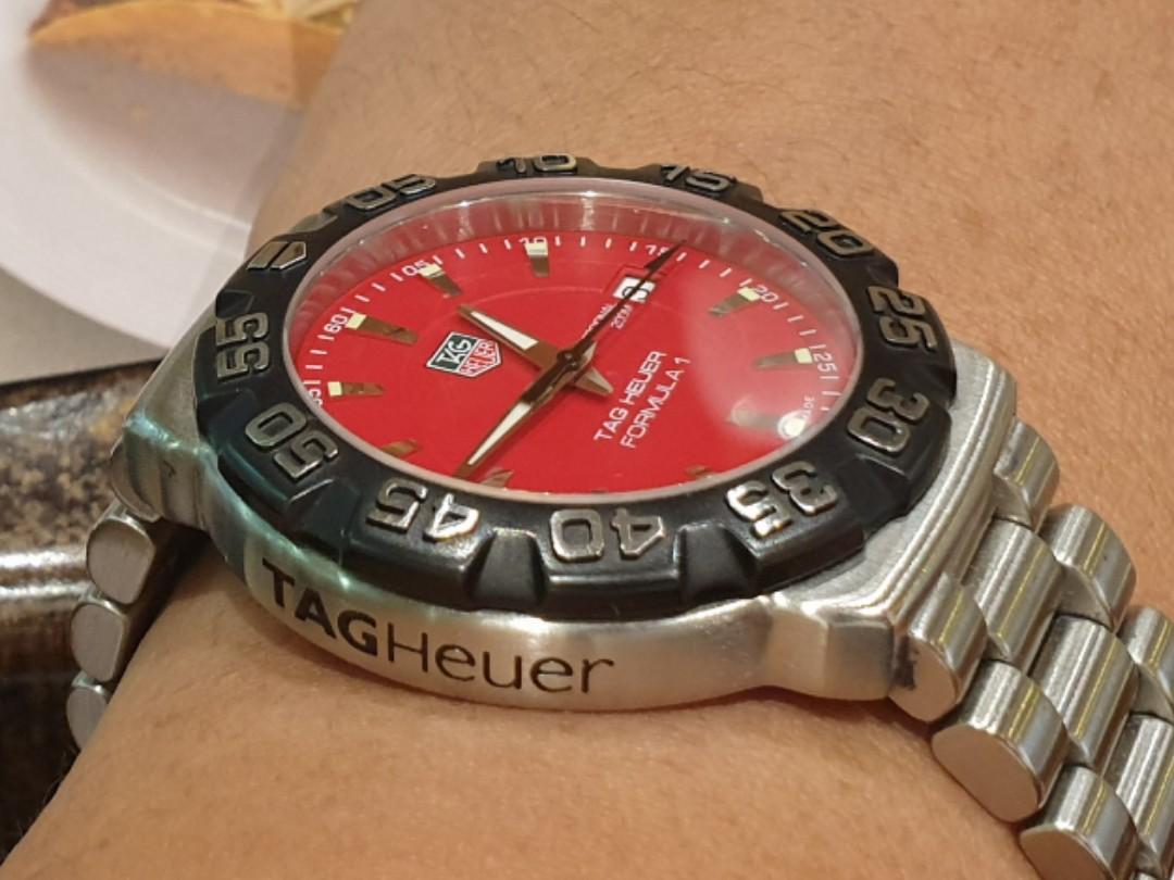 Tag heuer clearance red dial