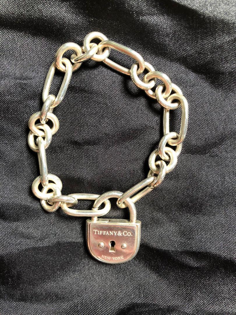 25350 Tiffany & Co Sterling 18k Gold 25mm Wide Key Lock Bracelet Bangle -  Etsy