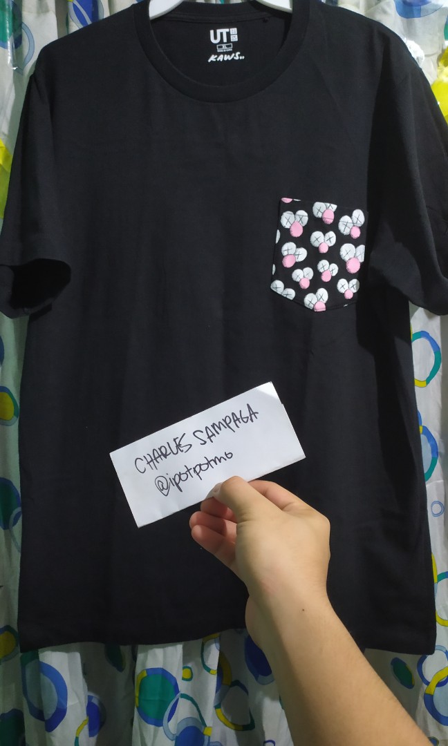 Uniqlo x Kaws Bff Pocket Tee Black, Men 