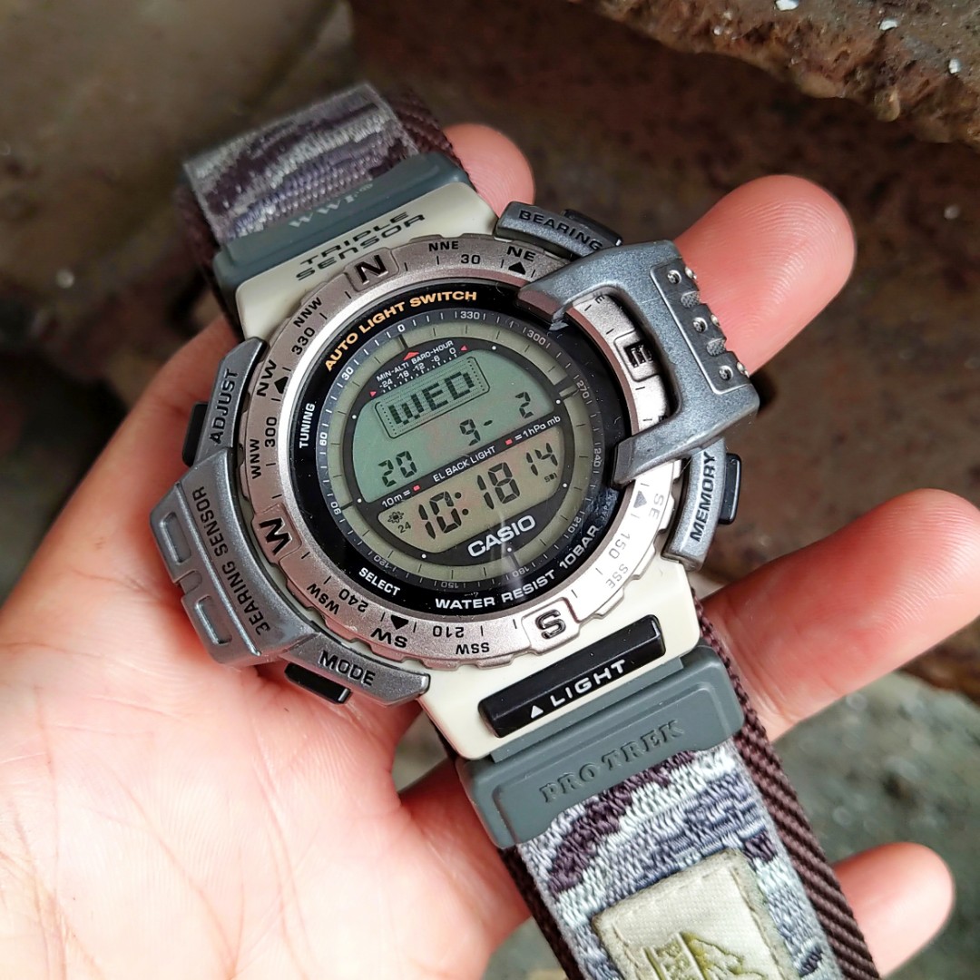 CASIO PRO TREK プロトレックPRT-40 WWF 電池交換必要 - 腕時計(デジタル)