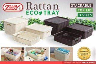 Zooey Rattan Eco Tray basket