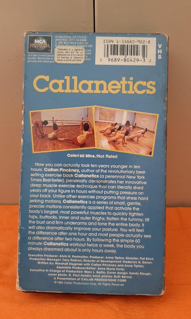 3 CALLANETICS EXERCISE VHS VIDEOS Quick Hips & Behind