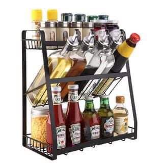 3 Tier Spice Rack Organizer Spice Jars Bottle Stand Holder Kitchen Shelves Rack Racks As677 Home Furniture Furniture Fixtures Others On Carousell