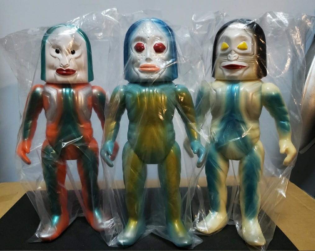 罕有99 新m1 號懷舊搪膠達達星人set Sofubi 興趣及遊戲 玩具 遊戲類 Carousell
