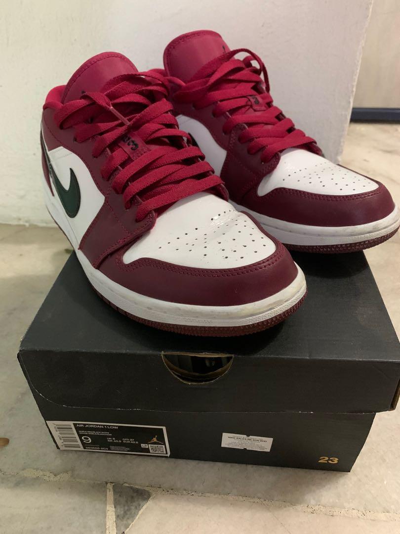Air Jordan 1 Low Noble Red, Men's Fashion, Footwear, Sneakers on Carousell