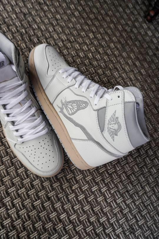 Amac Air Jordan 1 Neutral Grey (Butterfly High)