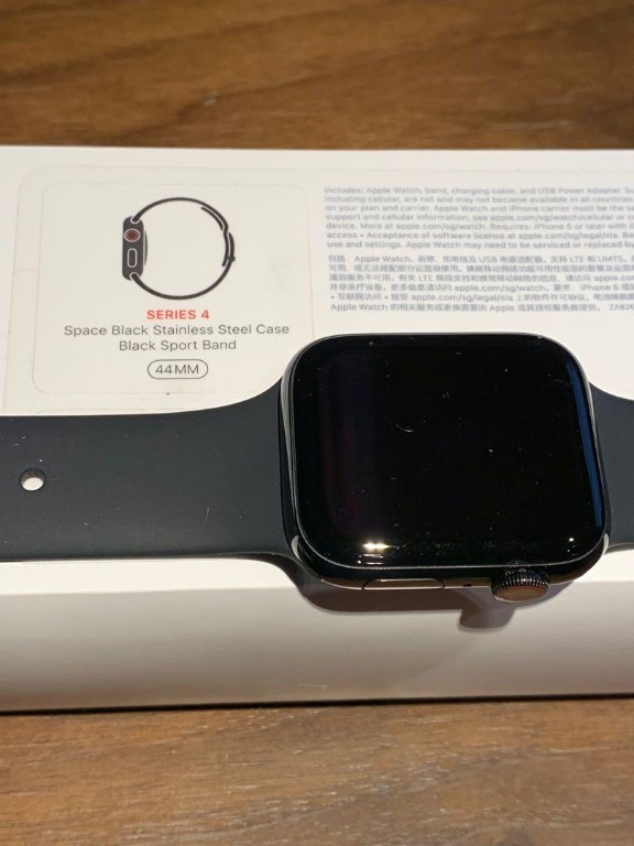 Applewatch series4 black stainless steel - 腕時計(デジタル)
