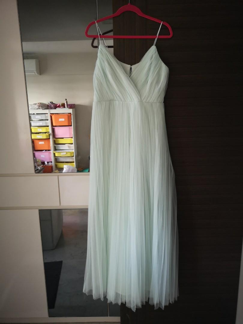 asos design cami pleated tulle maxi dress