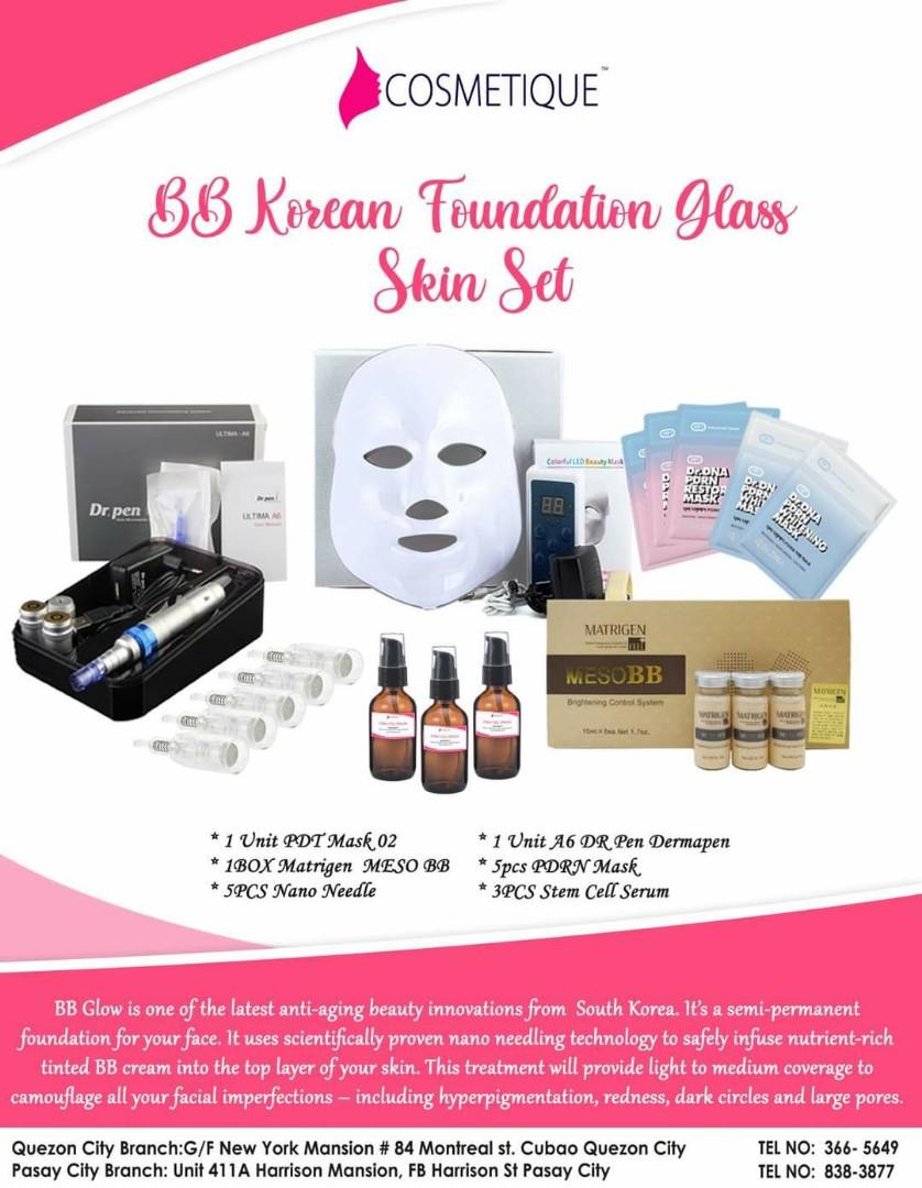 korean glass skin set