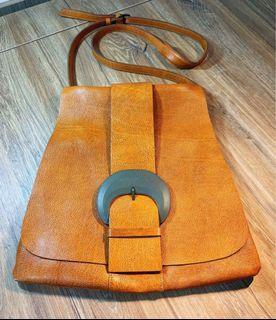 MONTEROSA (Japan) Genuine Soft Leather Crossbody/Sling Bag - Preloved