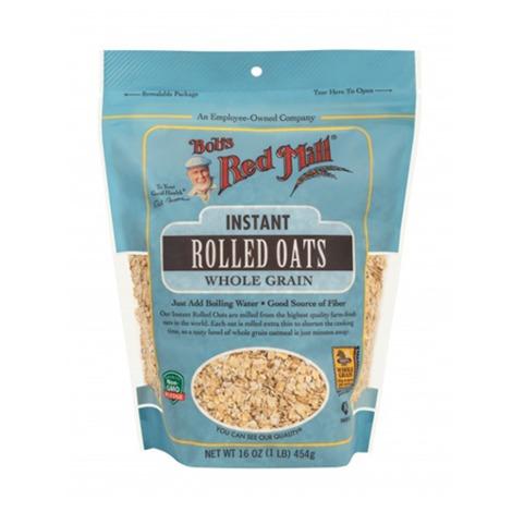 Bob's Red Mill Instant Rolled Oats 454g (Category: Packaged & Instant Food) located in Manila. Submitted by theworldlygrocer (Listing ID 1038539022, Image 1). Description: Bob's Red Mill Instant Rolled Oats, made—like all of their oatmeal varieties—from high quality oat groats. This whole grain instant oatmeal is rolled incredibly thin (even thinner than their quick oats!) so they cook up in a flash, without sacrificing any of the flavor or nutri