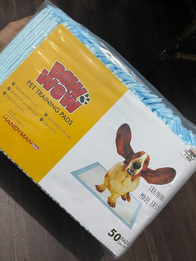 Bow Wow Pet Training Pads 50 Pet Supplies Homes Other Pet Accessories on Carousell