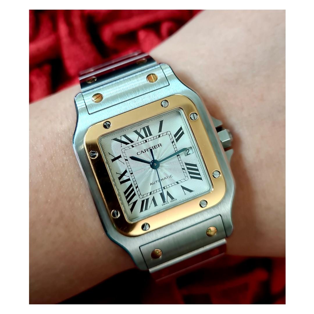 Cartier santos lm outlet