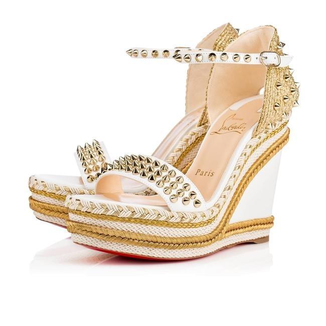 Christian Louboutin Madmonica 120 Studded Wedge Sandals