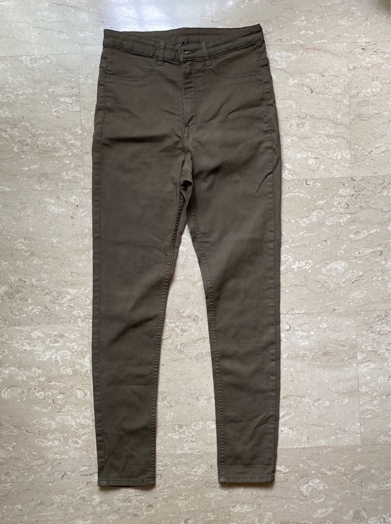 dark olive green jeans