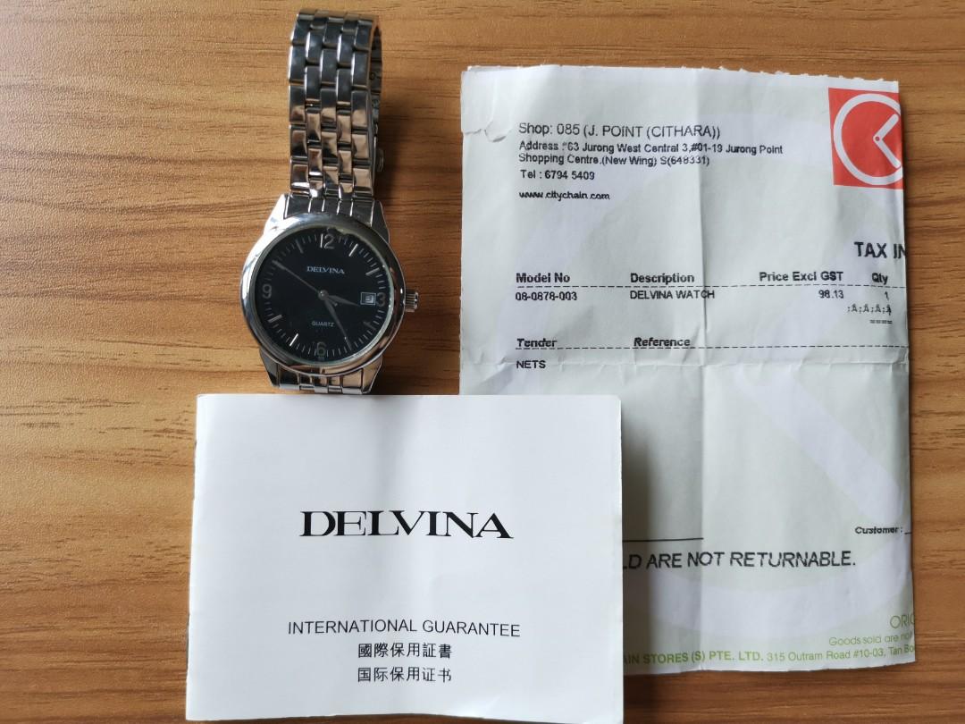 Delvina quartz watch price outlet