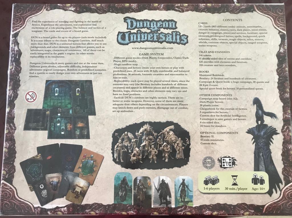 Dungeon Universalis (DUN), el reglamento que estábamos esperando