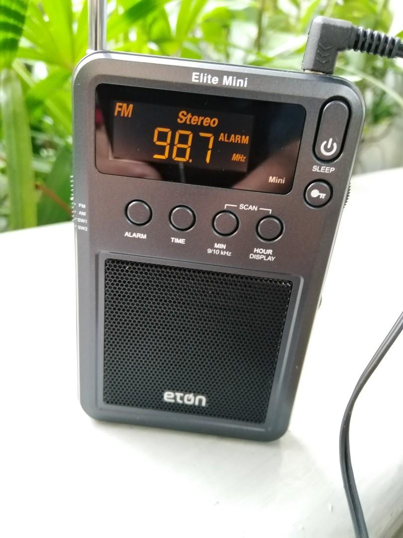 Eton Elite Mini Compact Pocket AC DC Digital Stereo Am Fm Sw Radio with ...