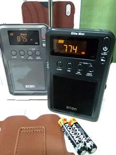 Eton Elite Mini Compact Pocket AC DC Digital Stereo Am Fm Sw Radio with Alarm Clock and Sleep Timer
