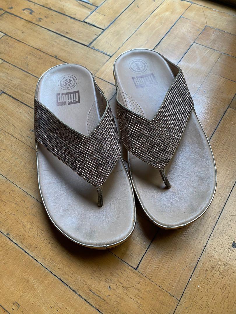silver fitflops size 6