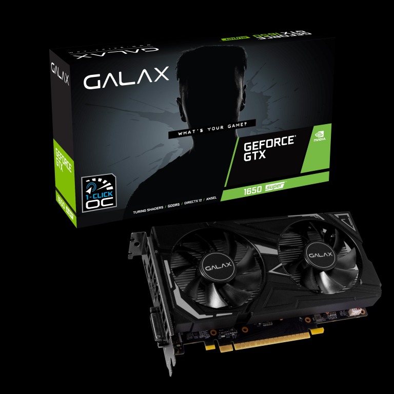 GALAX GEFORCE GTX 1650 SUPER EX 1 Click OC NVIDIA GRAPHICS CARD GPU COMPONENT GTX1650 GTX1650S GTX1650SUPER
