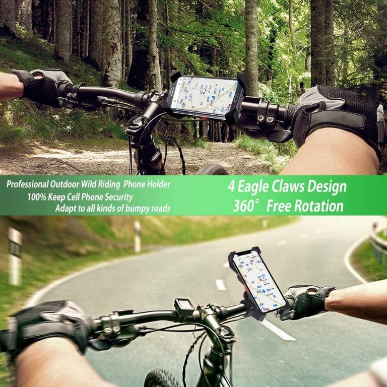 Smartphone with Grefay Universal Bicycle Mobile Phone Holder for 3.5-6.5 In 
