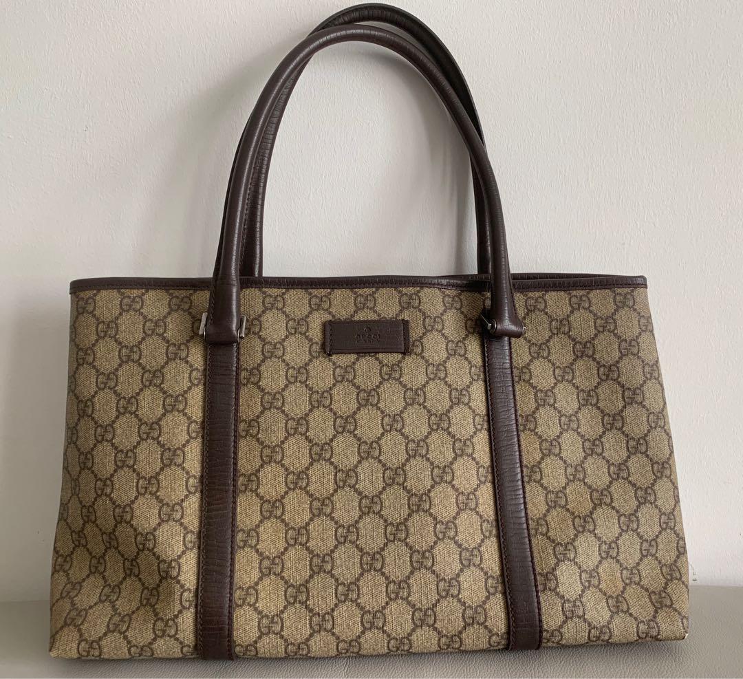 Gucci Joy GG Supreme Tote Bag Medium, Luxury, Bags & Wallets on Carousell