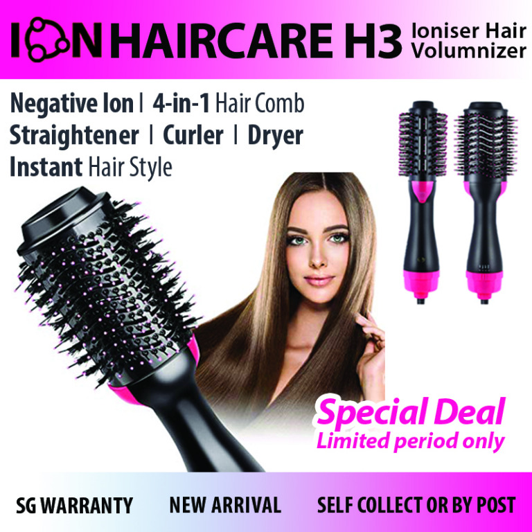 Chrismas Promo Promo Hair Comb Hair Dryer Negative Ion One Step Health Beauty Hair Care On Carousell