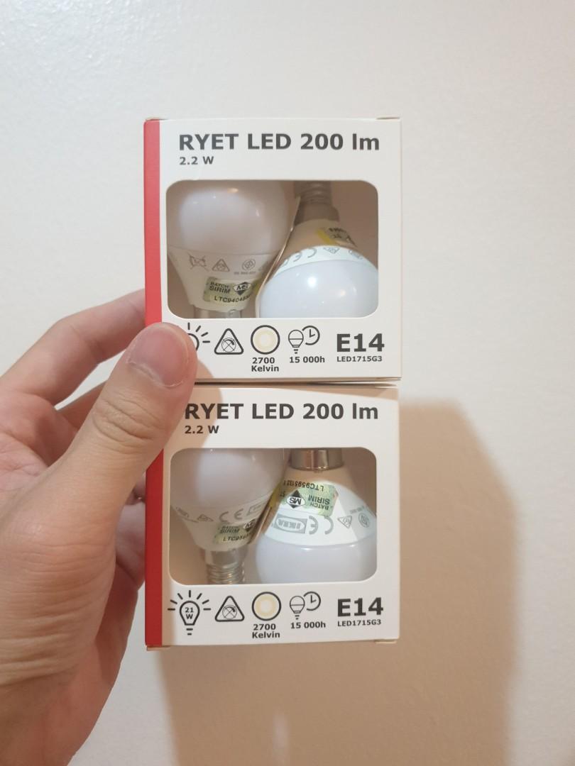 Ikea ryet led deals 200 lm e14