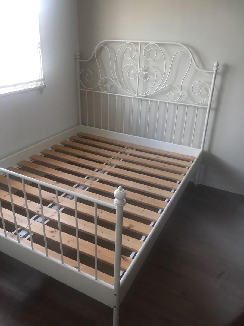 Ikea metal store bed frame queen