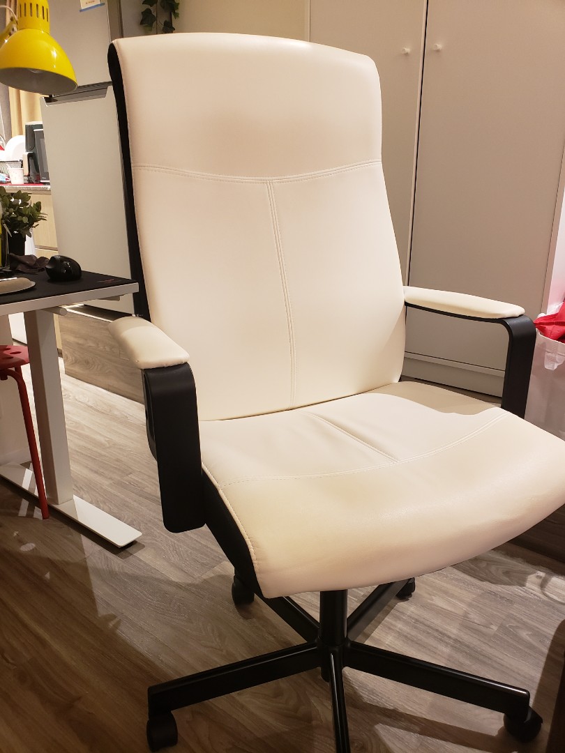 Ikea Millberget Office Chair (White), 傢俬＆家居, 傢俬, 椅子 Carousell