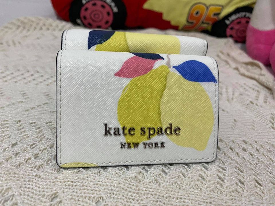 Kate Spade Cameron Lemon Zest Trifold Wallet Women s Fashion