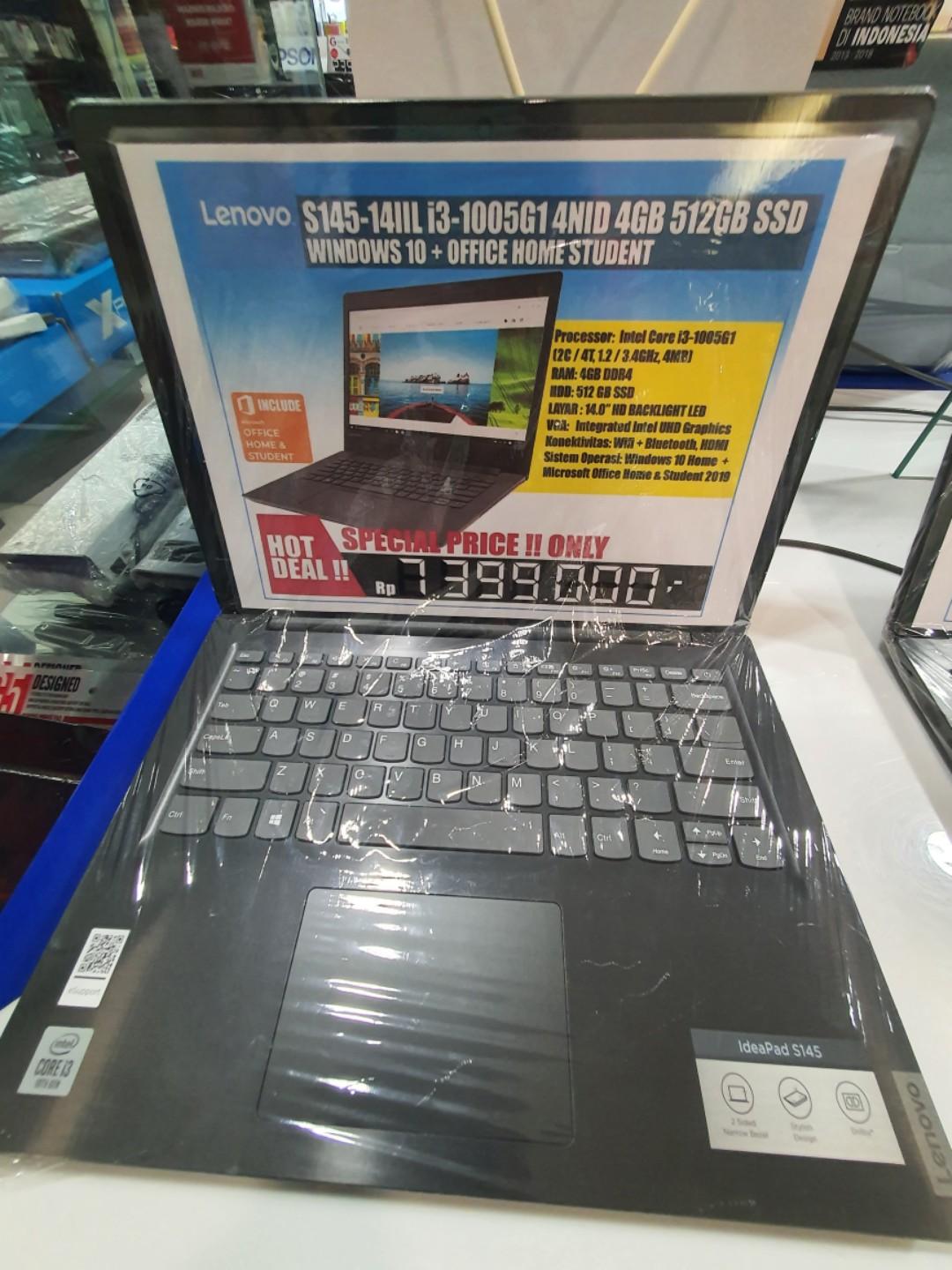 Laptop Lenovo S145 Core I3 Bisa Dicicil Pake Ktp Promo Bunga 0 Elektronik Komputer Laptop Di Carousell
