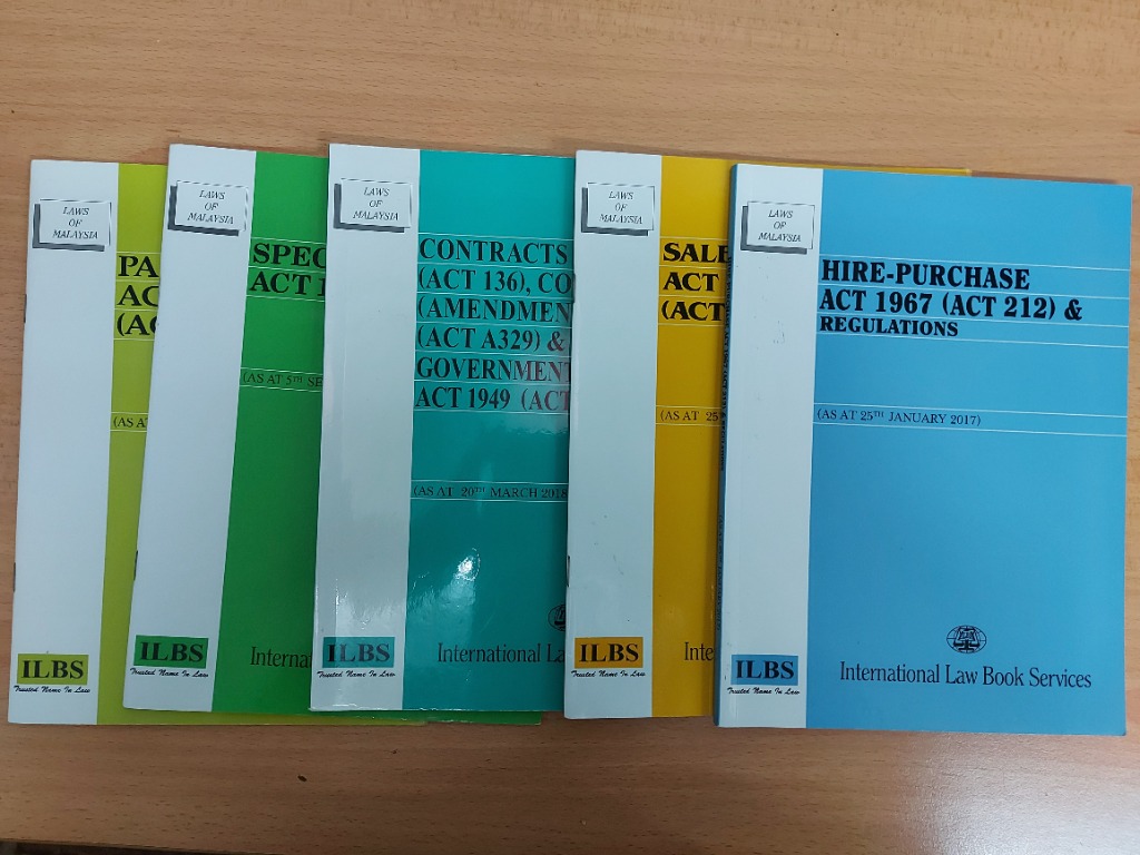 Laws Of Malaysia Act Books 100 Clean Textbooks On Carousell