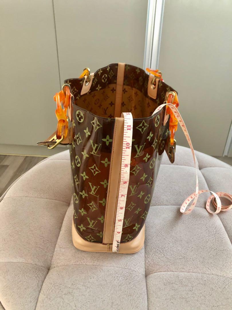Louis Vuitton monogram clear vinyl beach bag - Vintage/limited edition,  Luxury, Bags & Wallets on Carousell