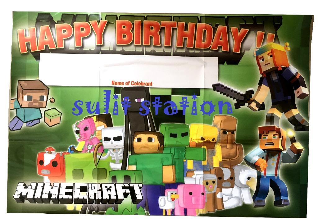 Minecraft Steve Themed Party Paper Poster Tarpaulin Tarp Banner Favors Needs Supply Decoration Decor Sulit Station Toys Games Toys On Carousell You'll see how to make lego crayons, a lego pinata, a lego cake, activities for the party and there are free printables for you to use. minecraft steve themed party paper poster tarpaulin tarp banner favors needs supply decoration decor sulit station