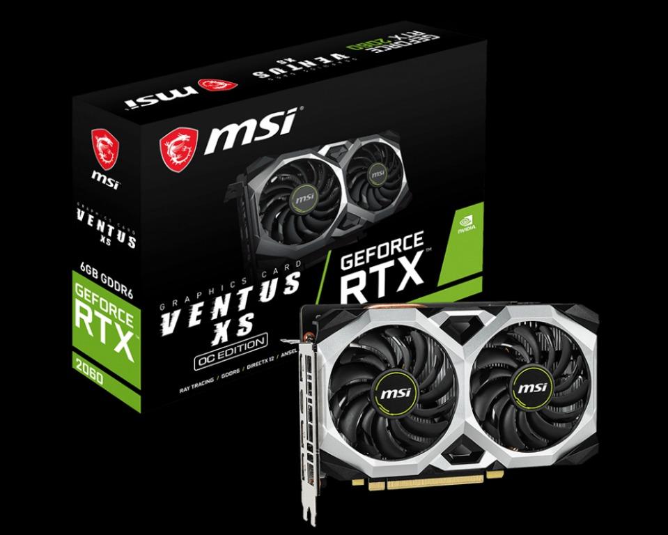 Msi Rtx 60 Ventus Xs 6g Oc Graphics Card Nvidia Geforce Component Gpu Electronics Computer Parts Accessories On Carousell