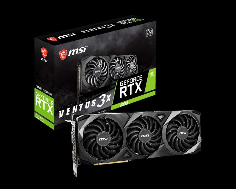 ジャンク msi GeForce RTX3090 VENTUS 3X 24GB GeForce RTX™ 3090 VENTUS 3X 24G OC