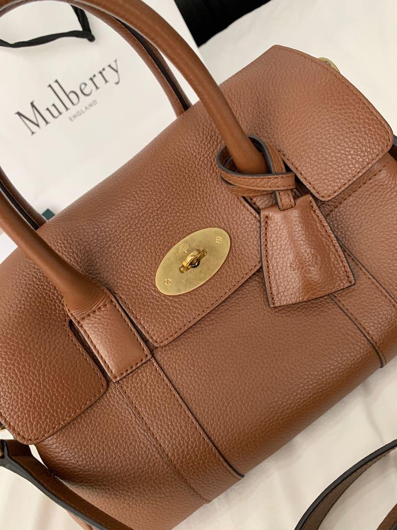 MULBERRY Classic Grain Small Bayswater Backpack Blush 597798