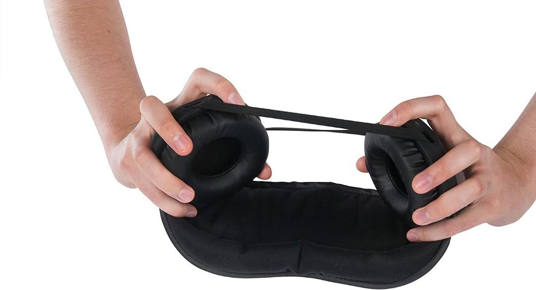 New Generation 6. Hibermate Sleep Mask with Ear Muffs for Sleeping