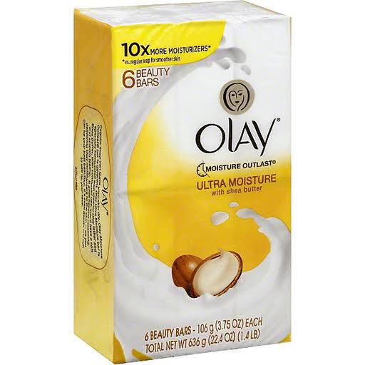 Olay Shea Butter Ultra Moisture Soap Bar 6pack, Beauty & Personal Care