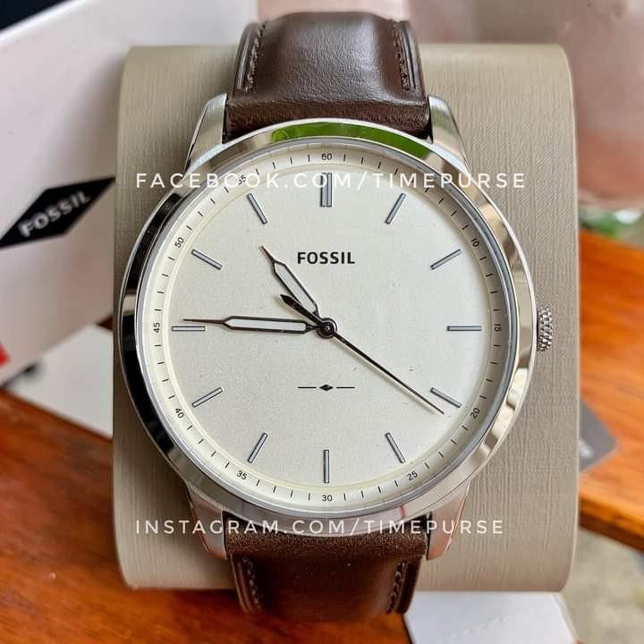 Orig Fossil The Minimalist FS5439 Three Hand Brown Leather Men s