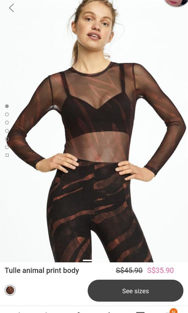 OYSHO body mesh Women s Fashion Tops Sleeveless on Carousell