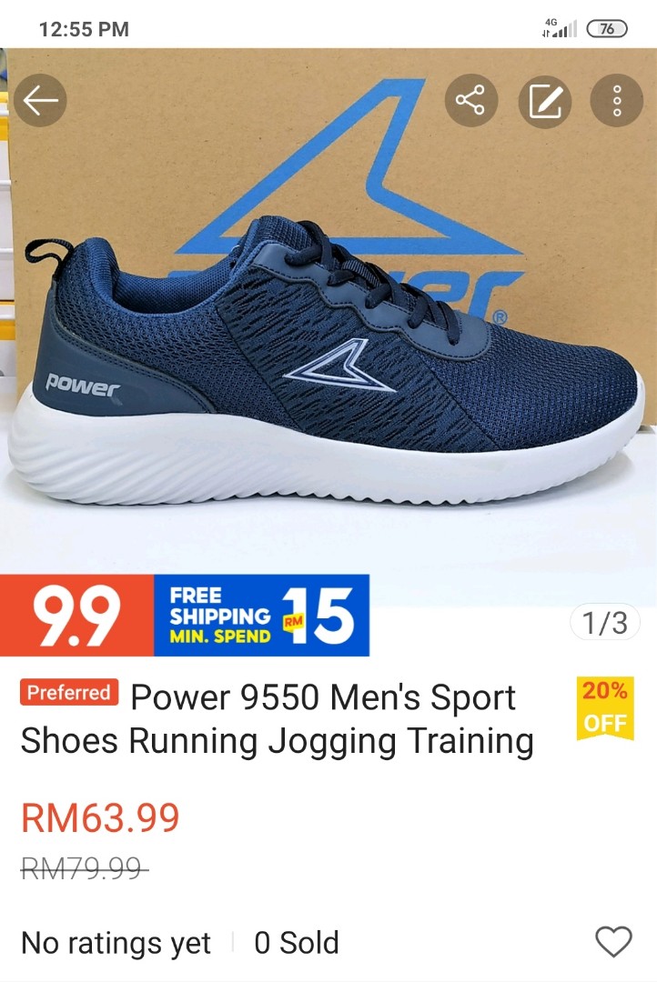 power men's sports shoes